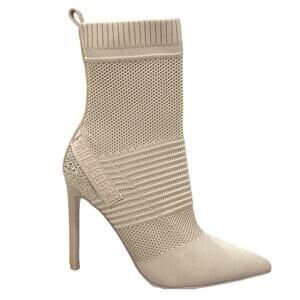 Steve Madden Maxwell Boot 8.5 Rhinestone Knit Heel Stiletto